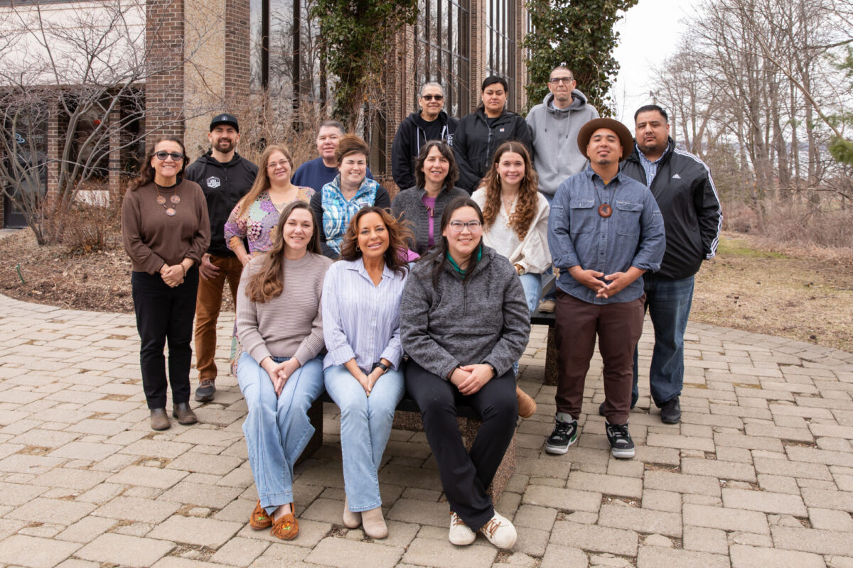 A group of Indigenous entrepreneurs outside the 20Fathoms office.