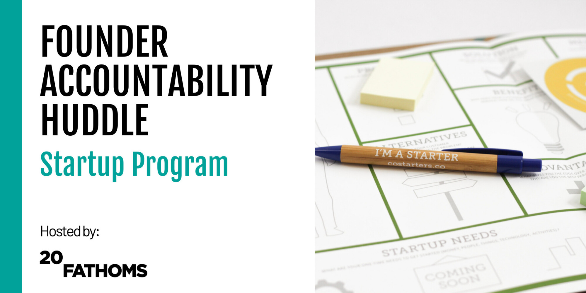 Scrum takes place each month for founder accountability